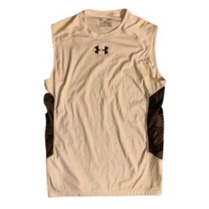 Under Armour White HeatGear Sleeveless Shirt